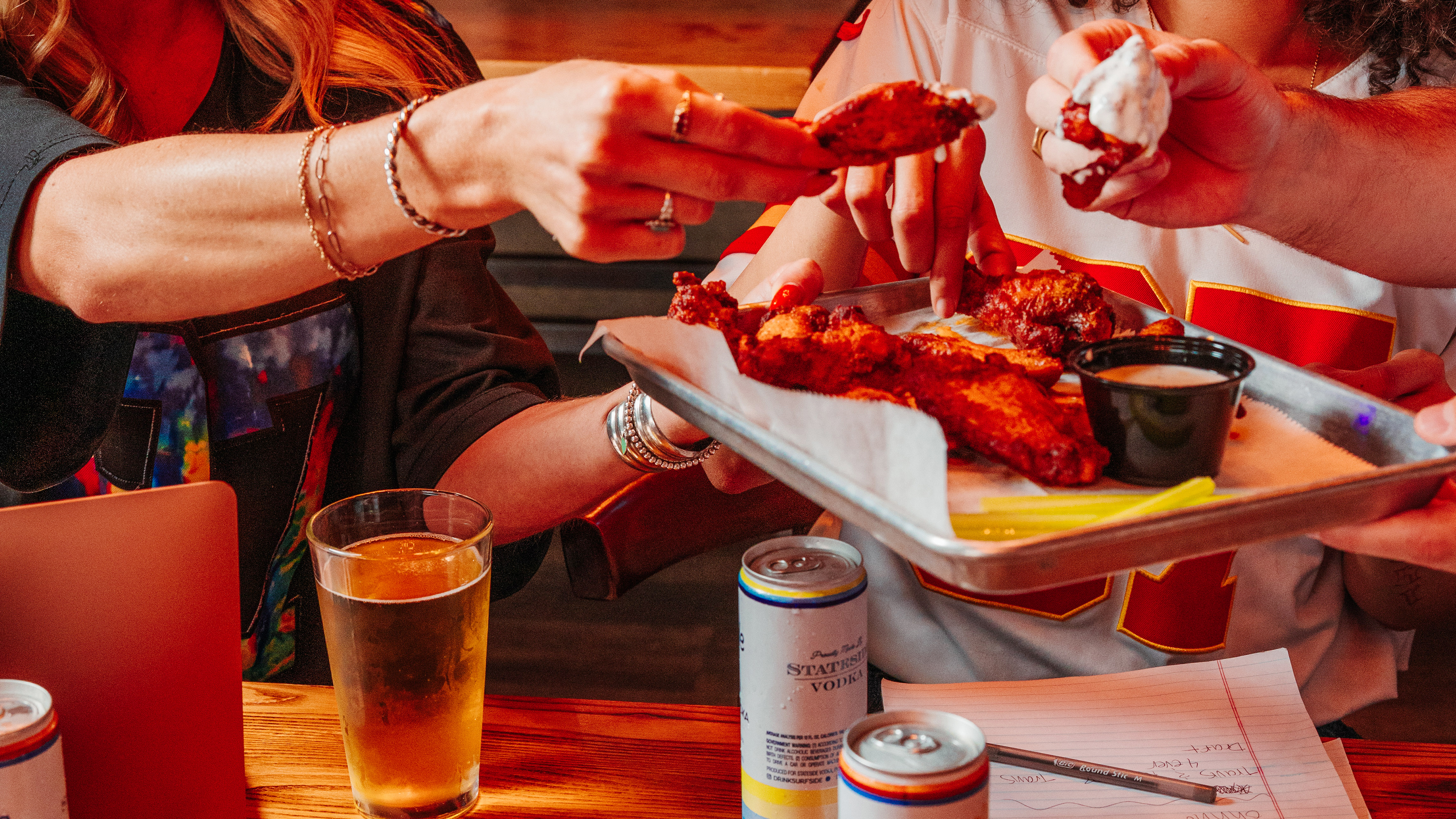 Signature wings from sports & Social 