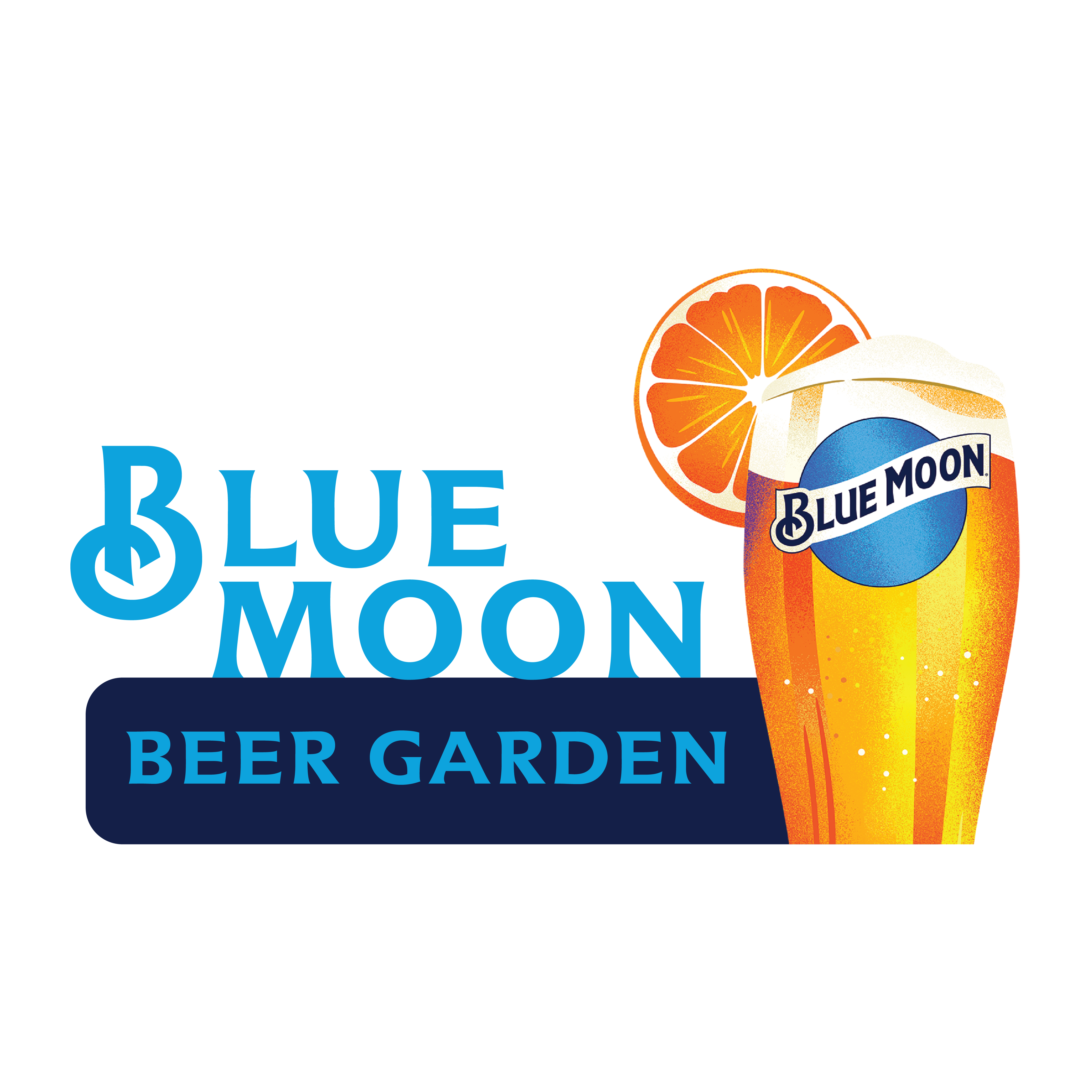 blue moon beer garden logo