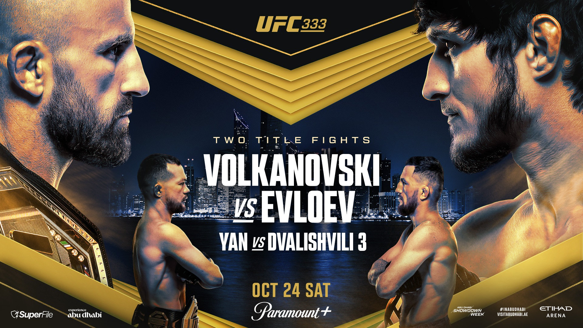 UFC 333: Volkanovski vs. Evloev