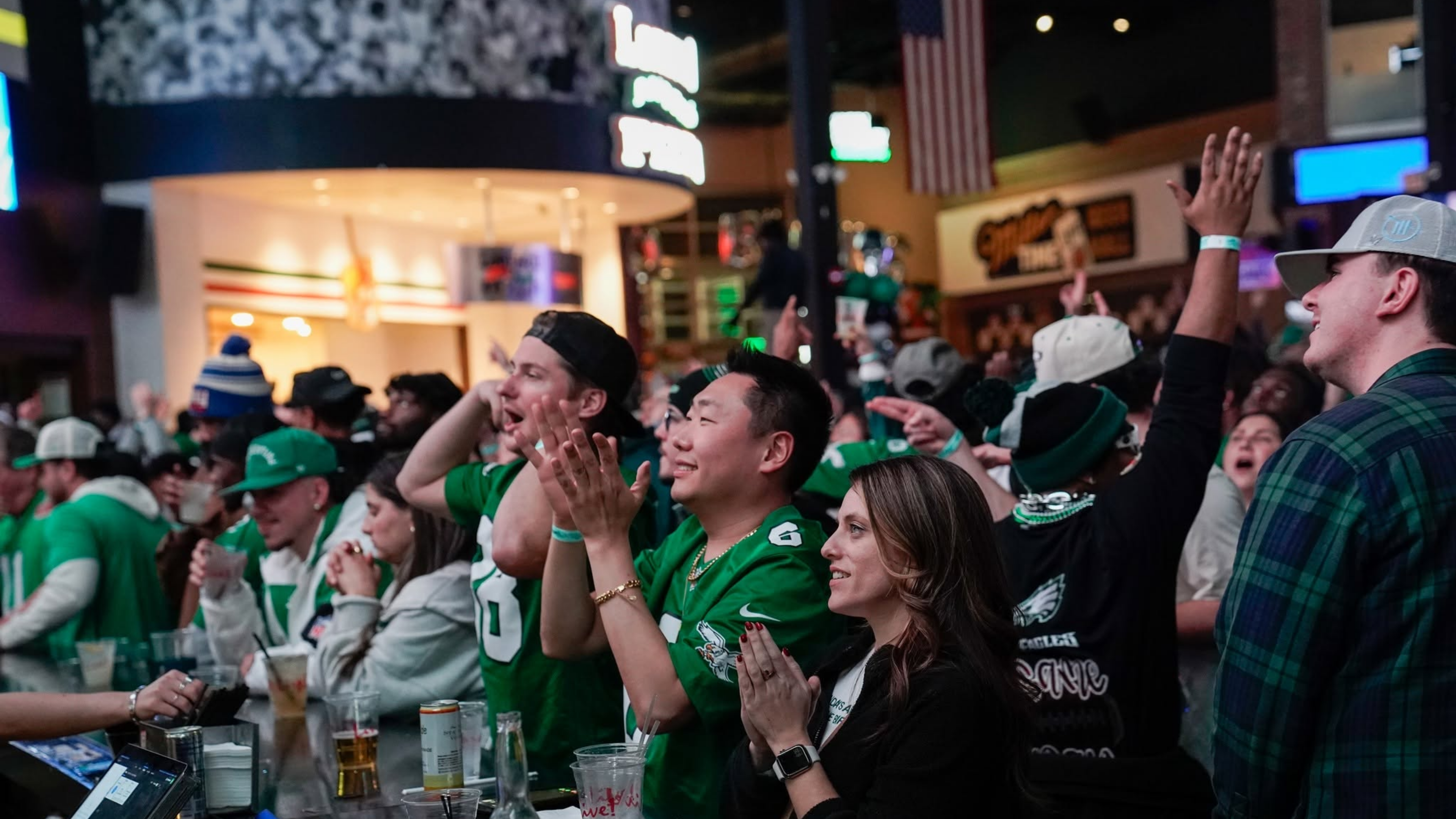 Crowd cheering