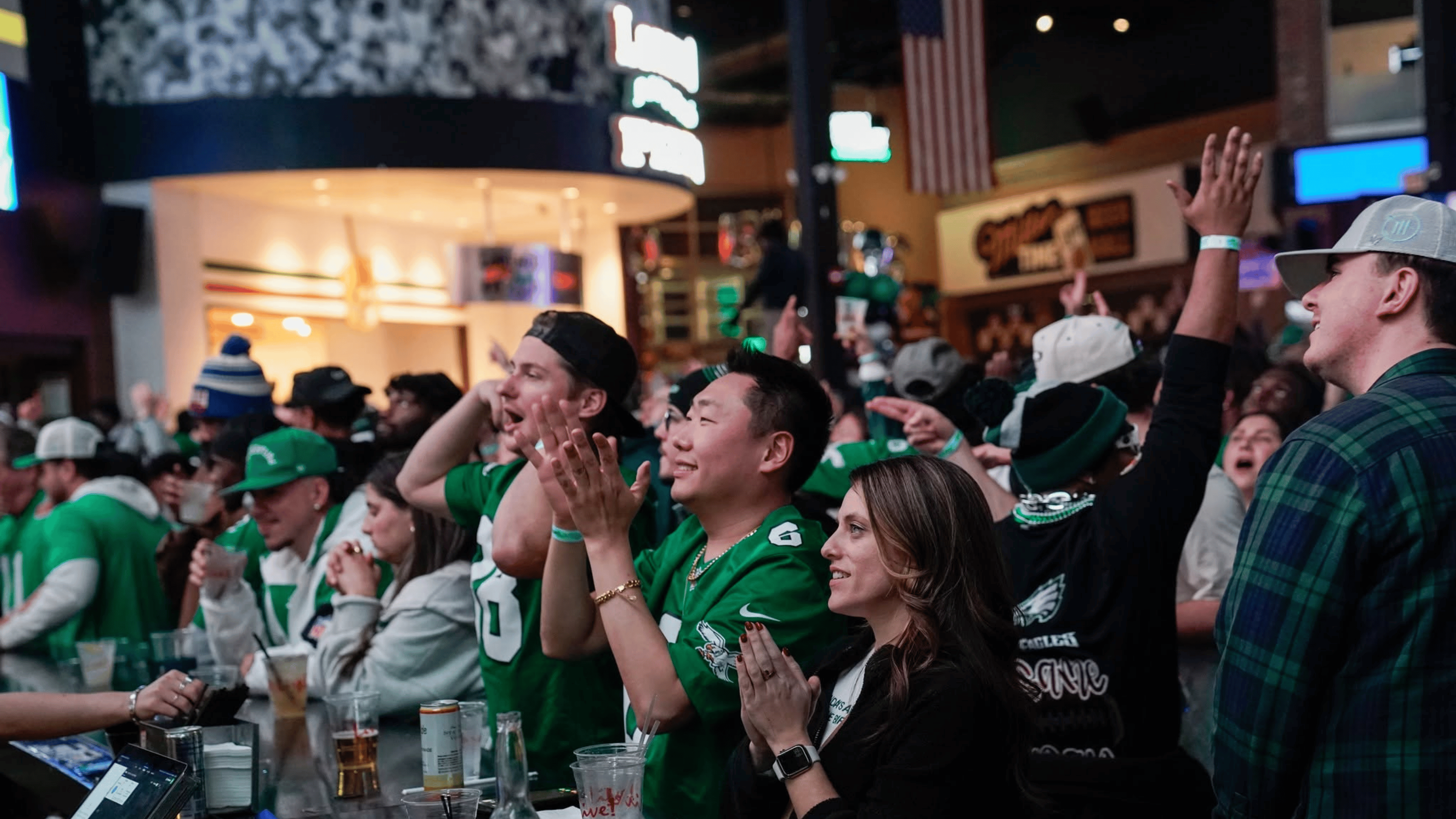 Crowd cheering