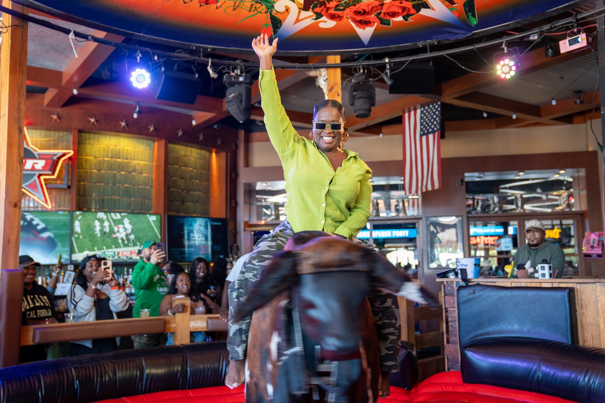 Guests Riding the Bull