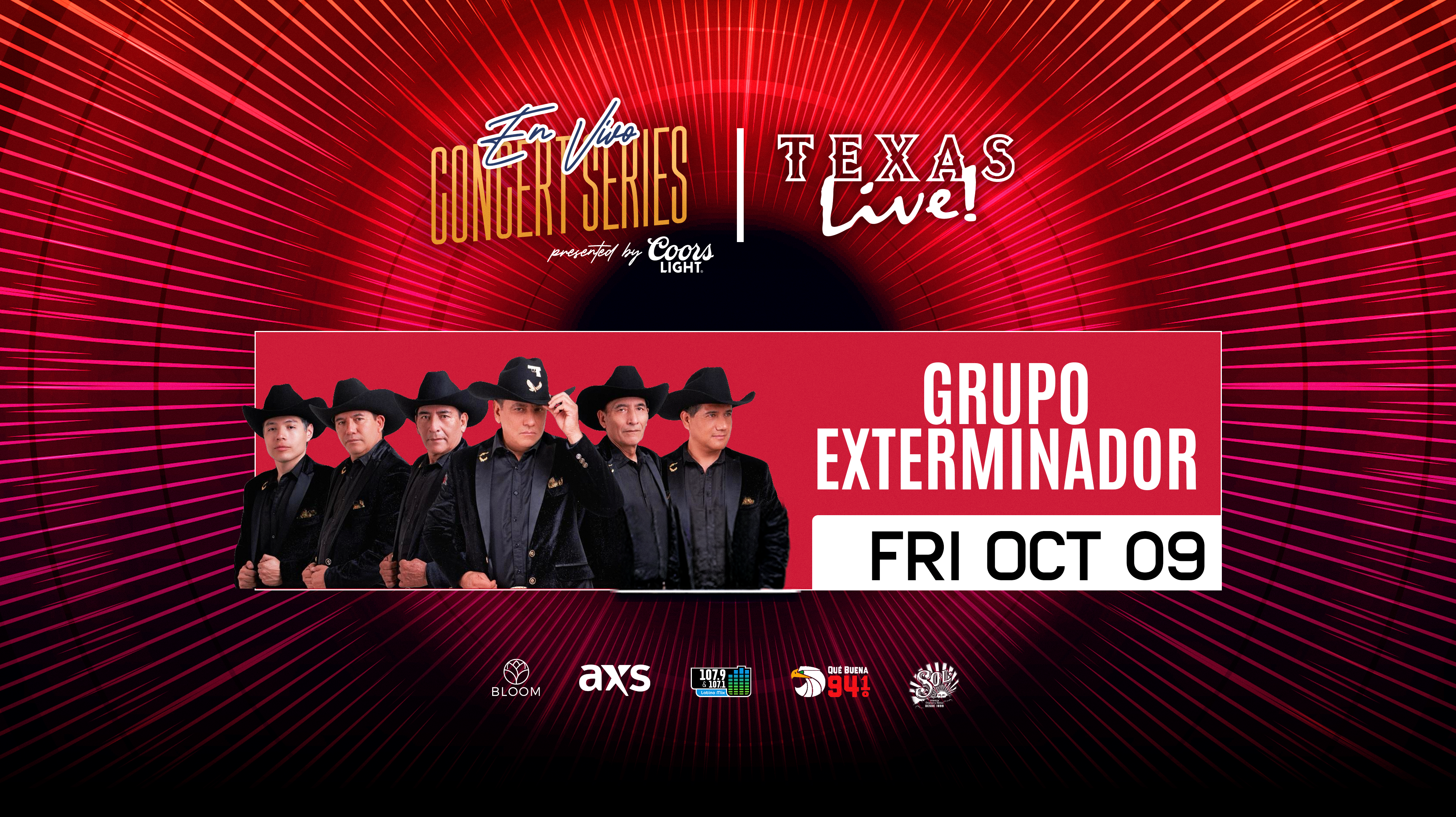 En Vivo Concert Series presented by Coors Light starting October 2 at Texas Live!