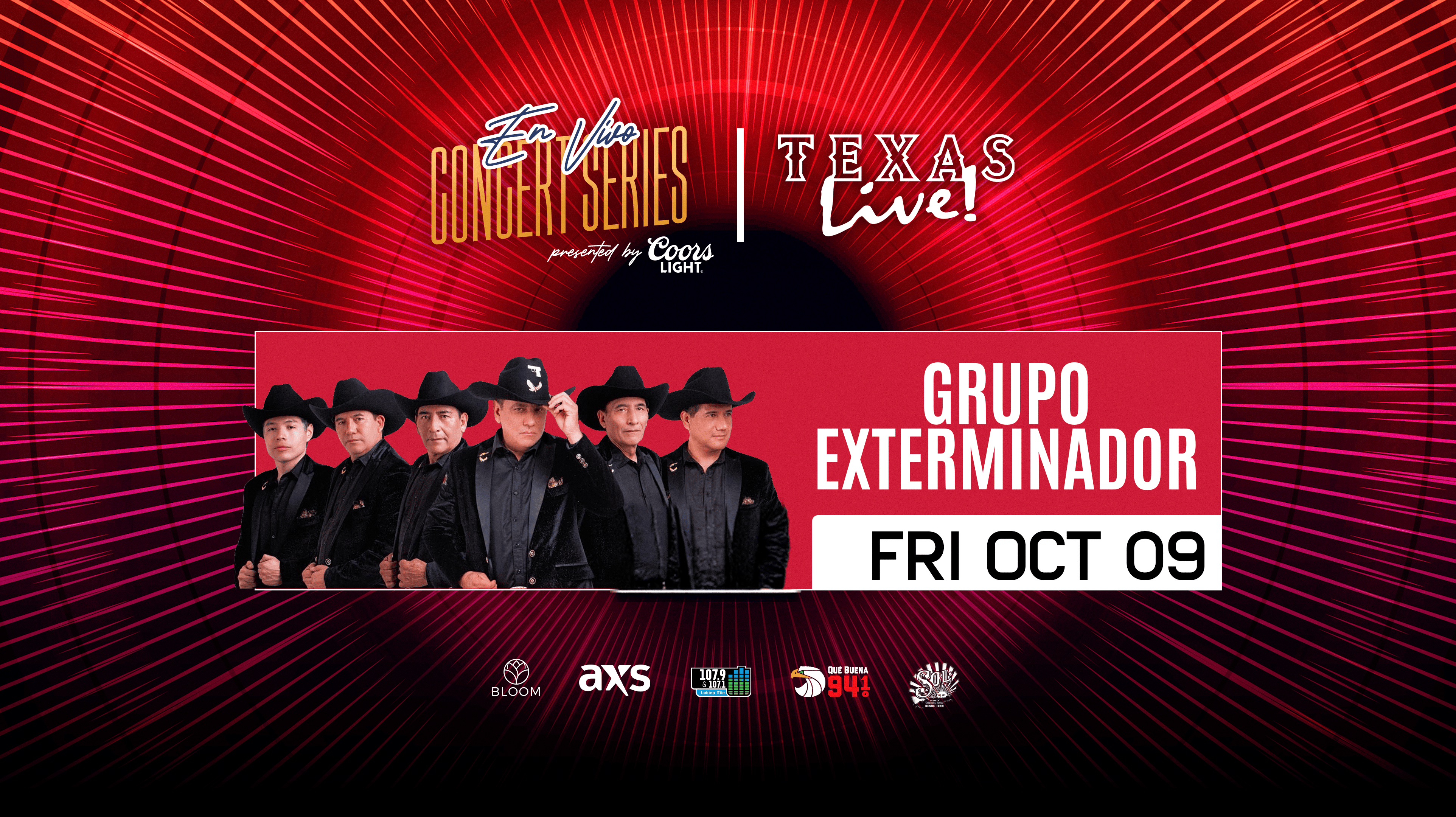 En Vivo Concert Series presented by Coors Light starting October 2 at Texas Live!
