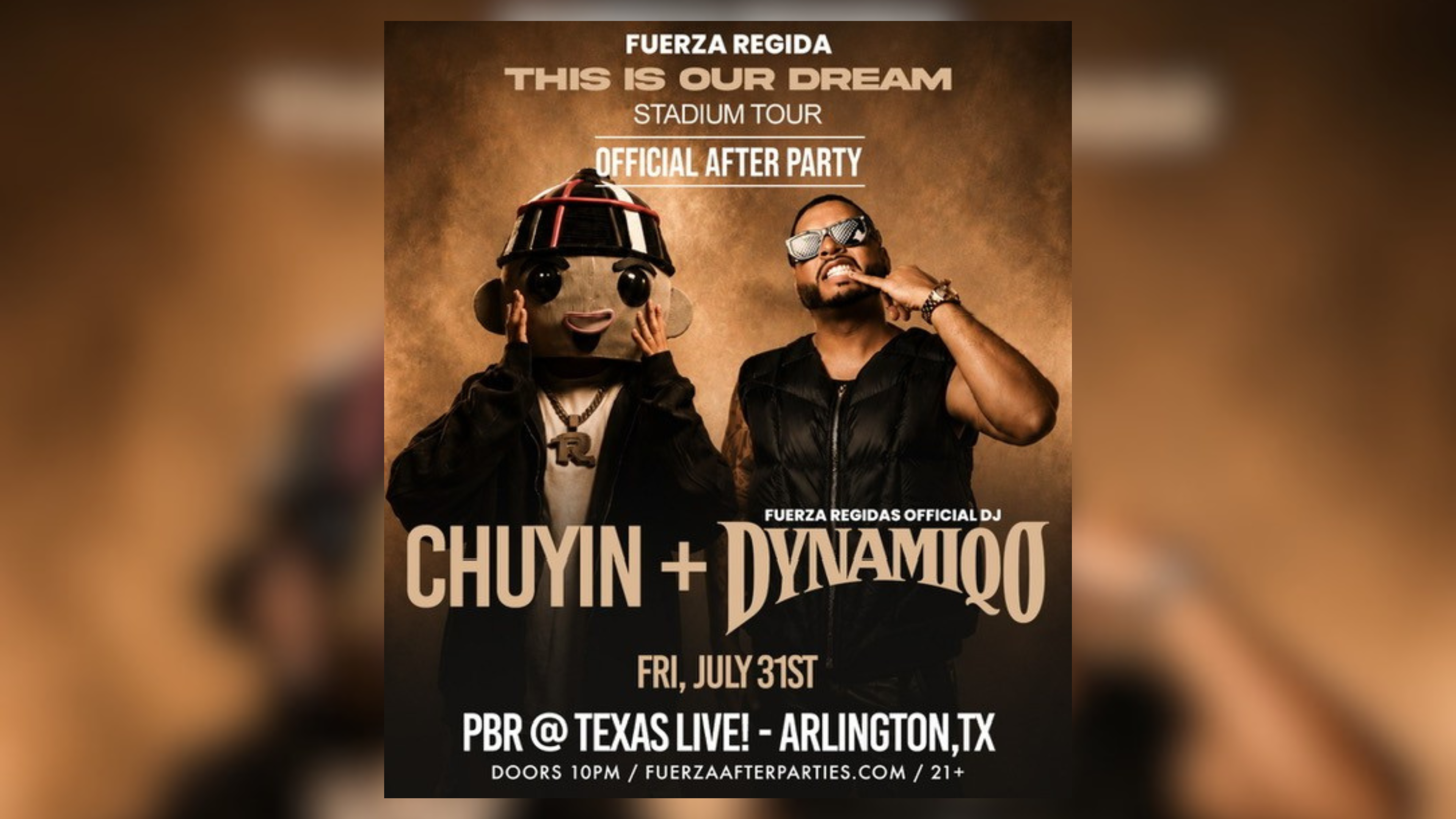 Fuerza Regida after party at PBR July 31!