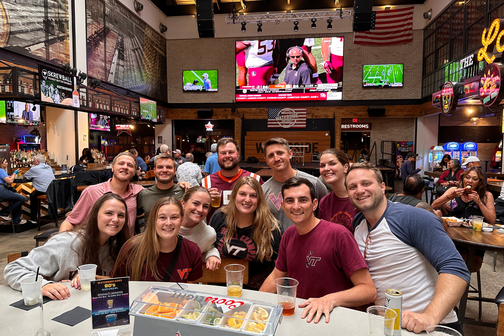 Sports Watch Waterside District VA Tech College Football Fans