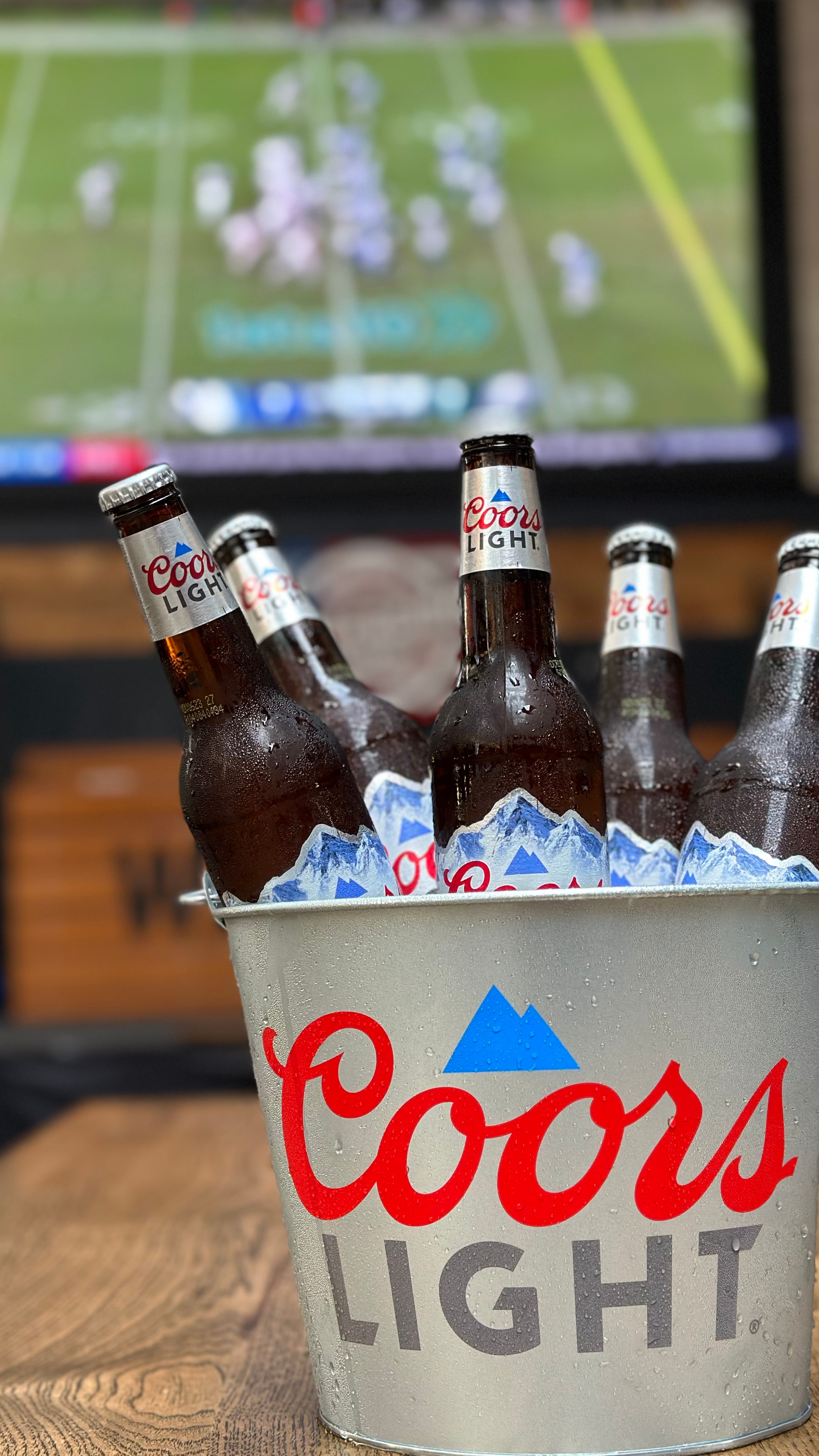  Beer Buckets and Big TV Screen at Waterside