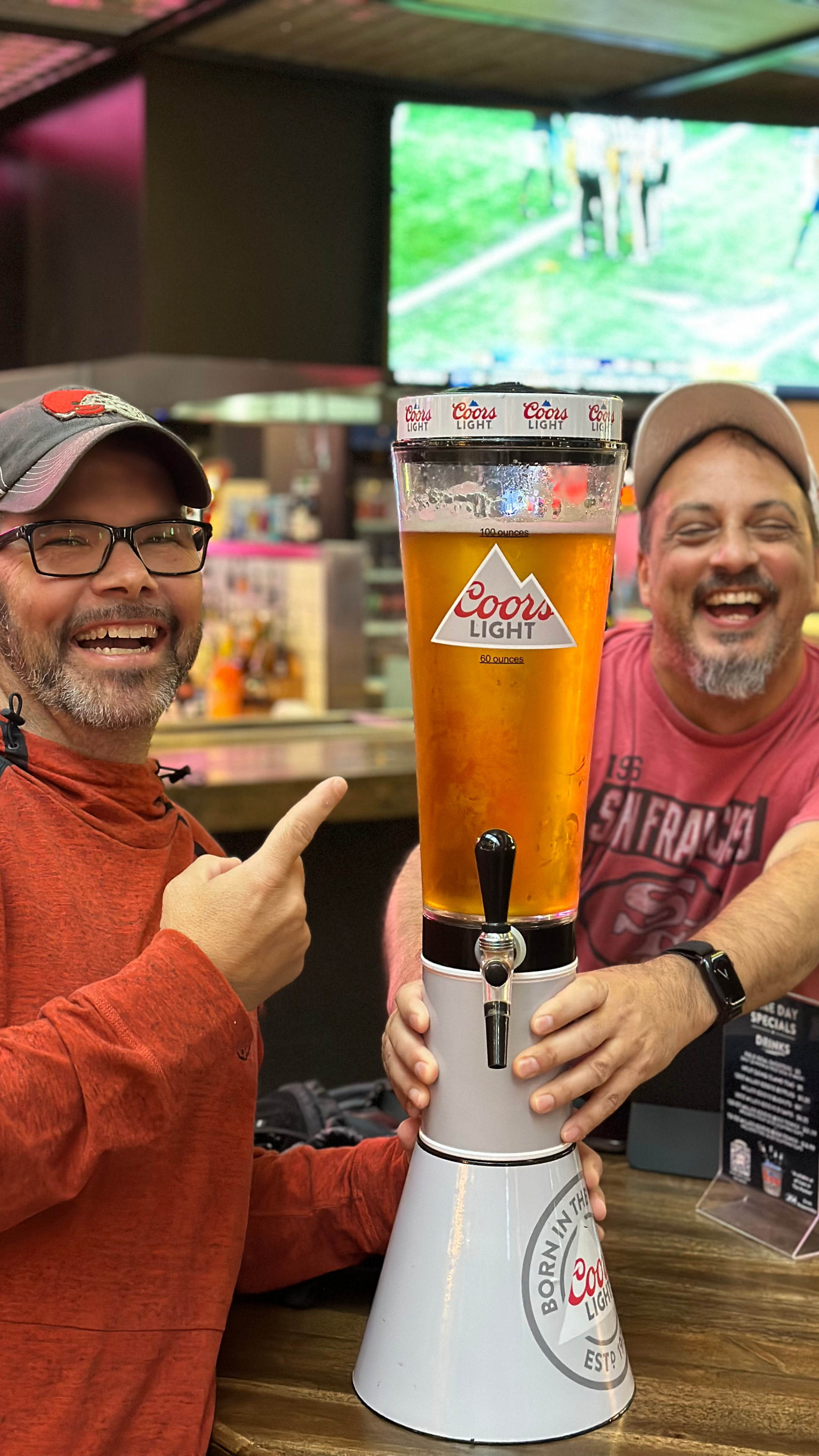 Football Game Day Beer Tower at Waterside