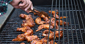 Chicken Wings on Grill