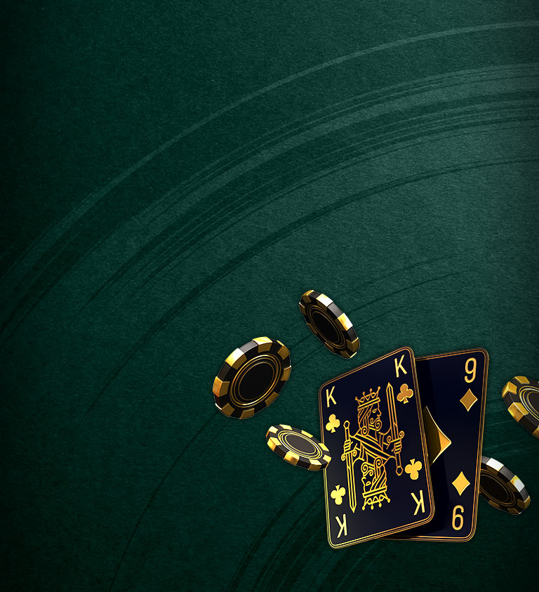 teal background with gaming chips imposed on it