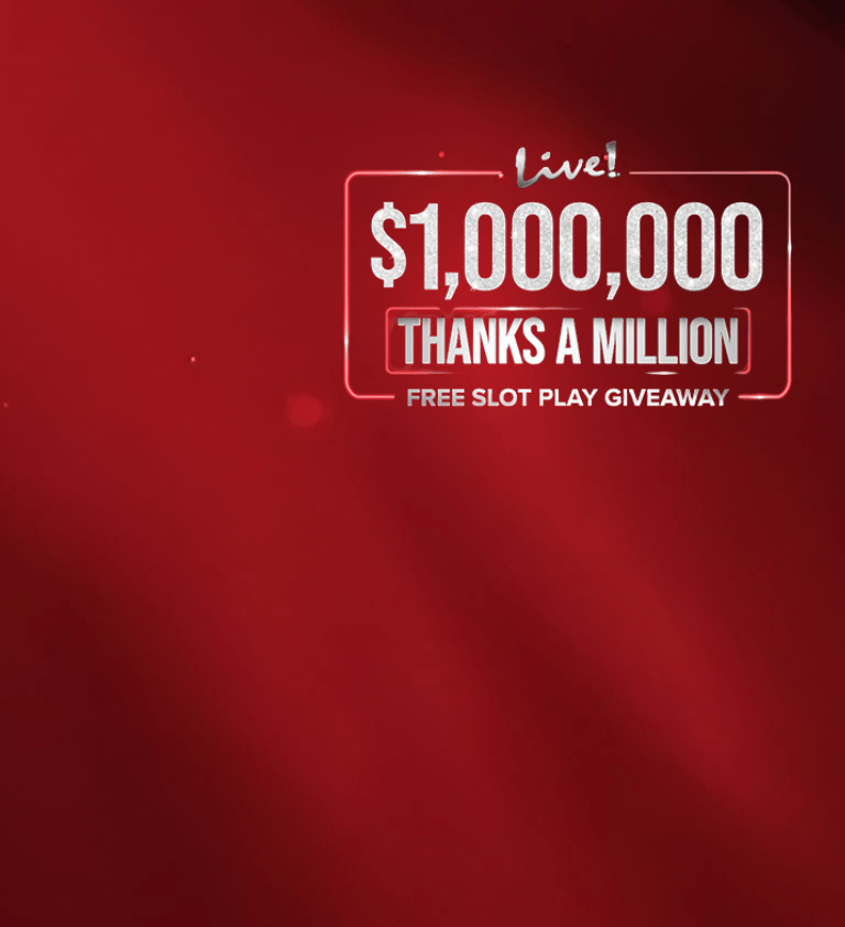 red background with thanks a million logo on the right side