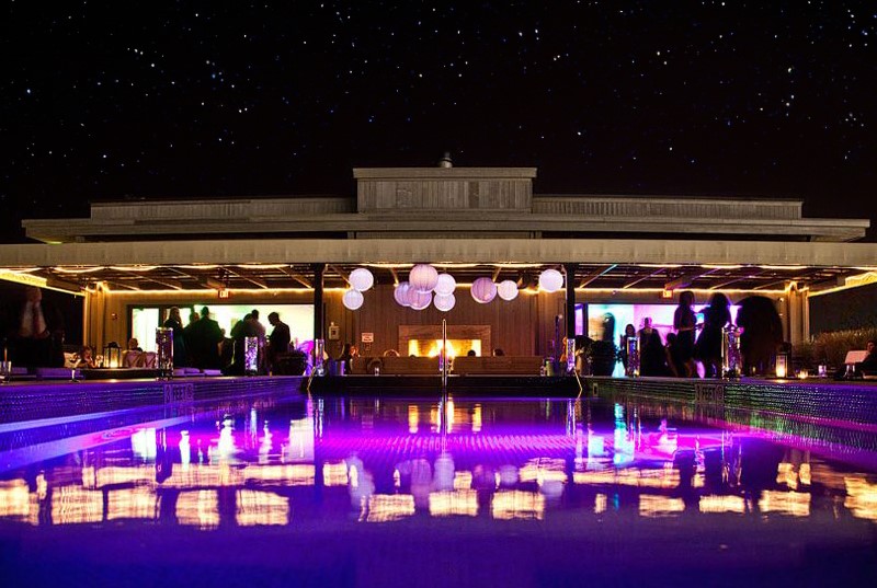 Evening event at the rooftop pool and lounge of Avenue Restaurant and Beach Club in Long Branch, NJ.