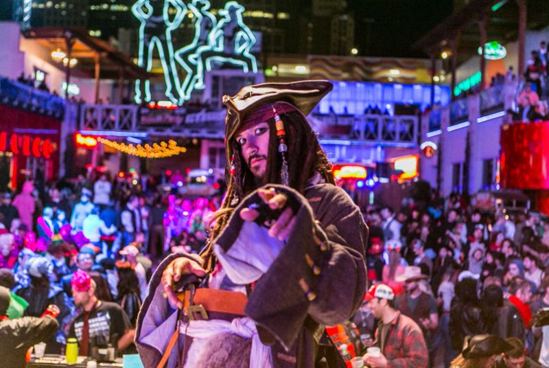 Captain Jack Sparrow makes a Halloween appearance!