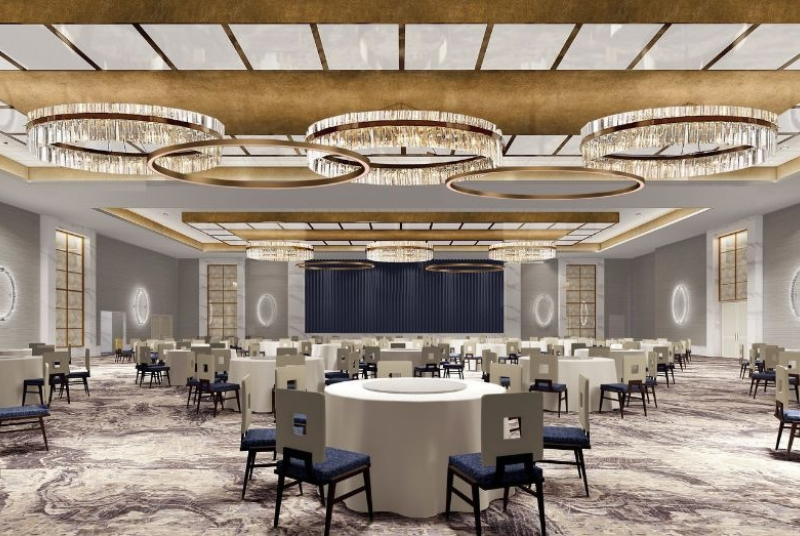 Rendering of the ballroom space inside Live Louisiana