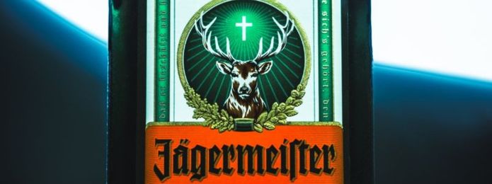 stock image of a jagermeister bottle