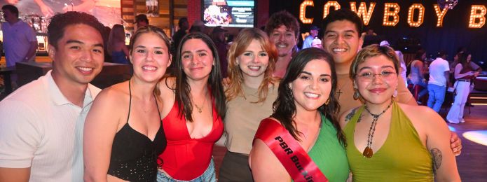 image of people celebrating a birthday at pbr louisiana