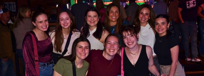 image of 9 women celebrating at pbr louisiana