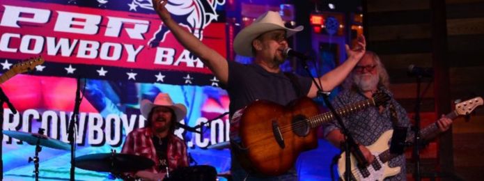 image of a band on stage performing at pbr louisiana