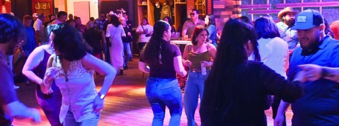 image of people dancing together at PBR