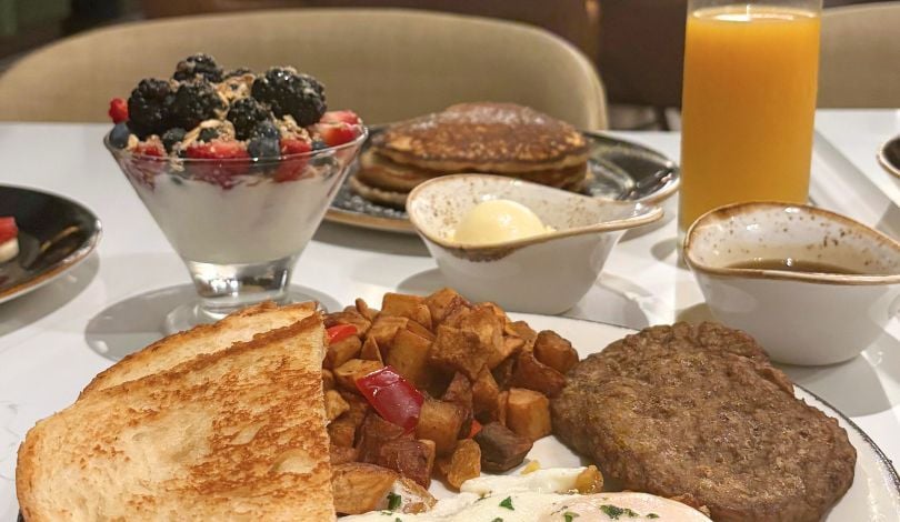 image of brunch dishes at ridotto grand cafe