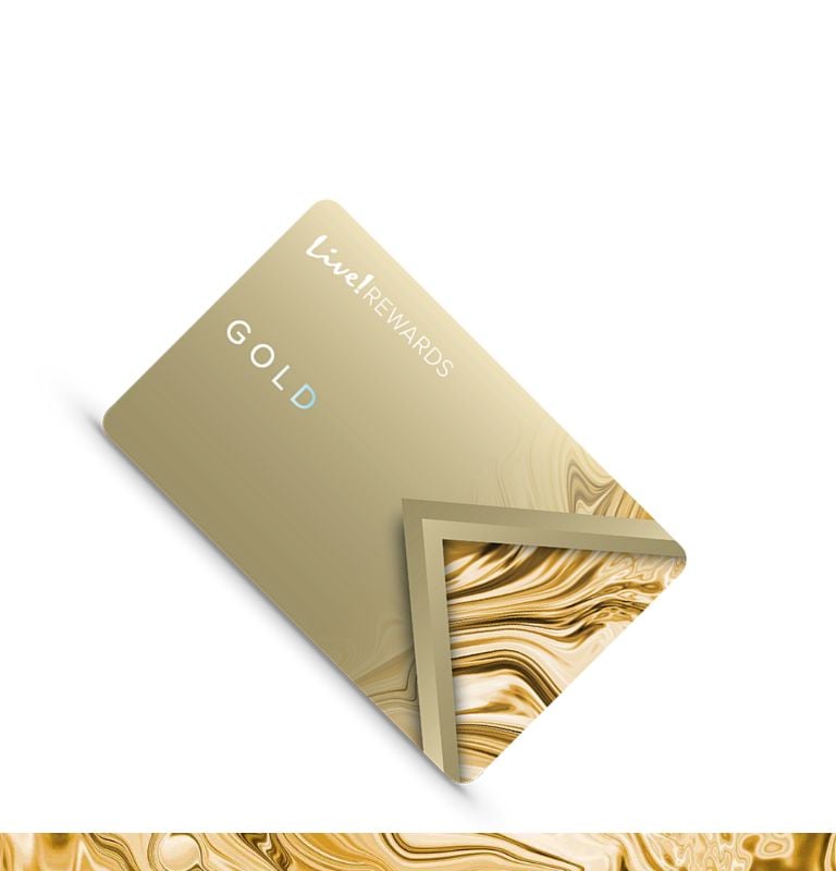 Image of the Live! Rewards Gold Card