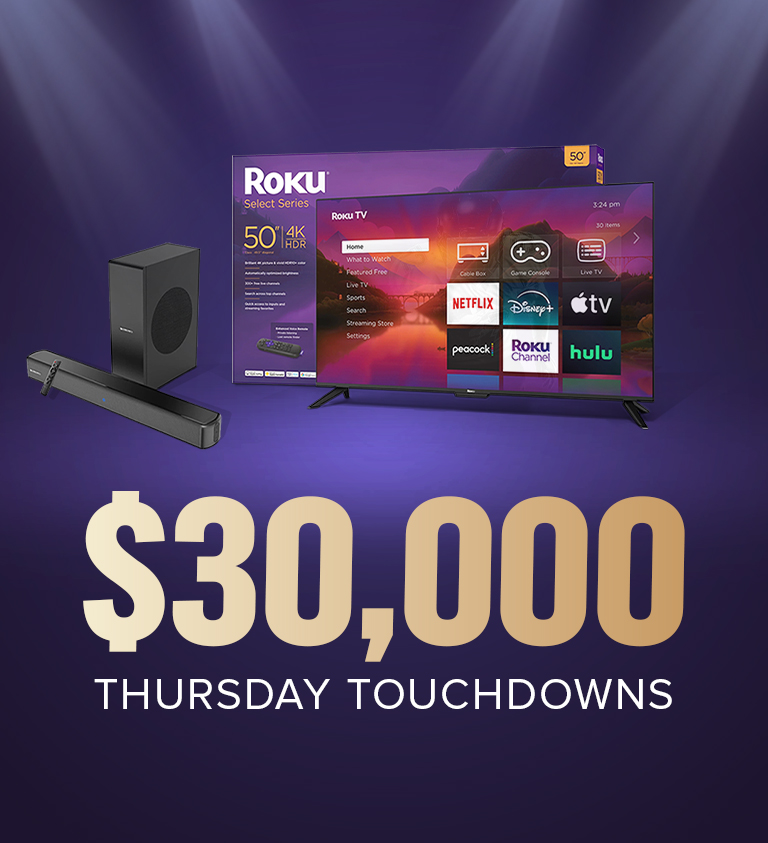 $30,000 Thursday Touchdowns