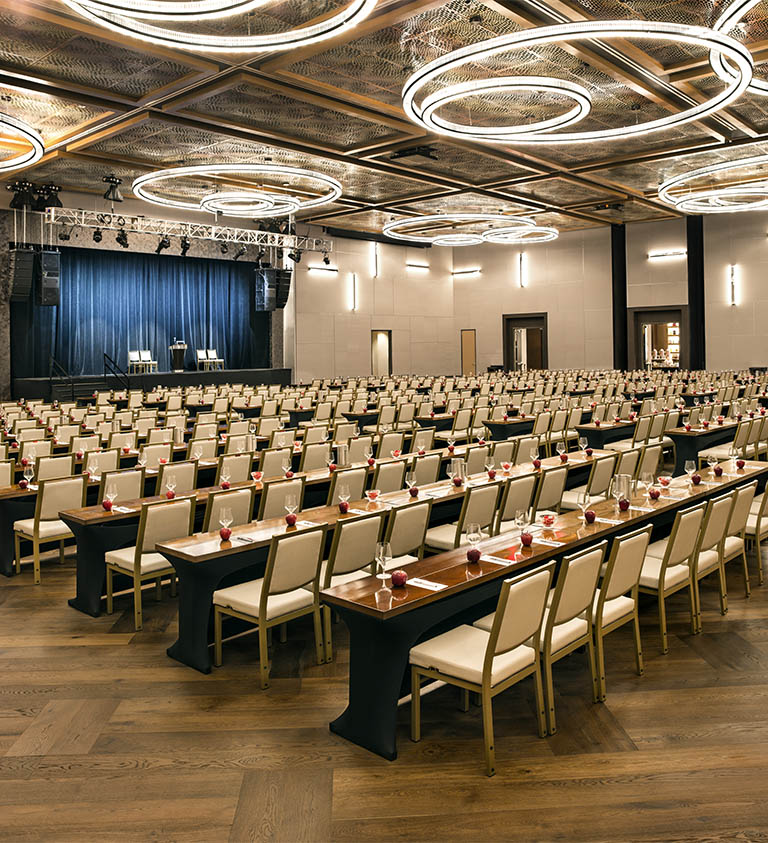 Live! Casino & Hotel Architectural Image - Event Center Classroom Setup