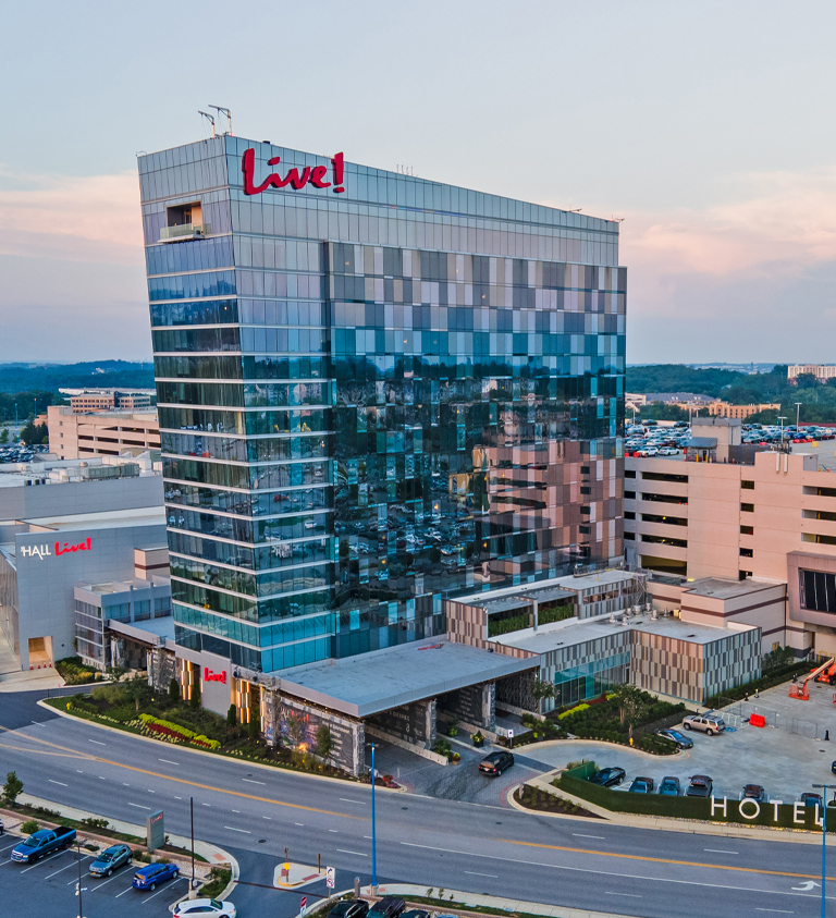 aerial view of hotel