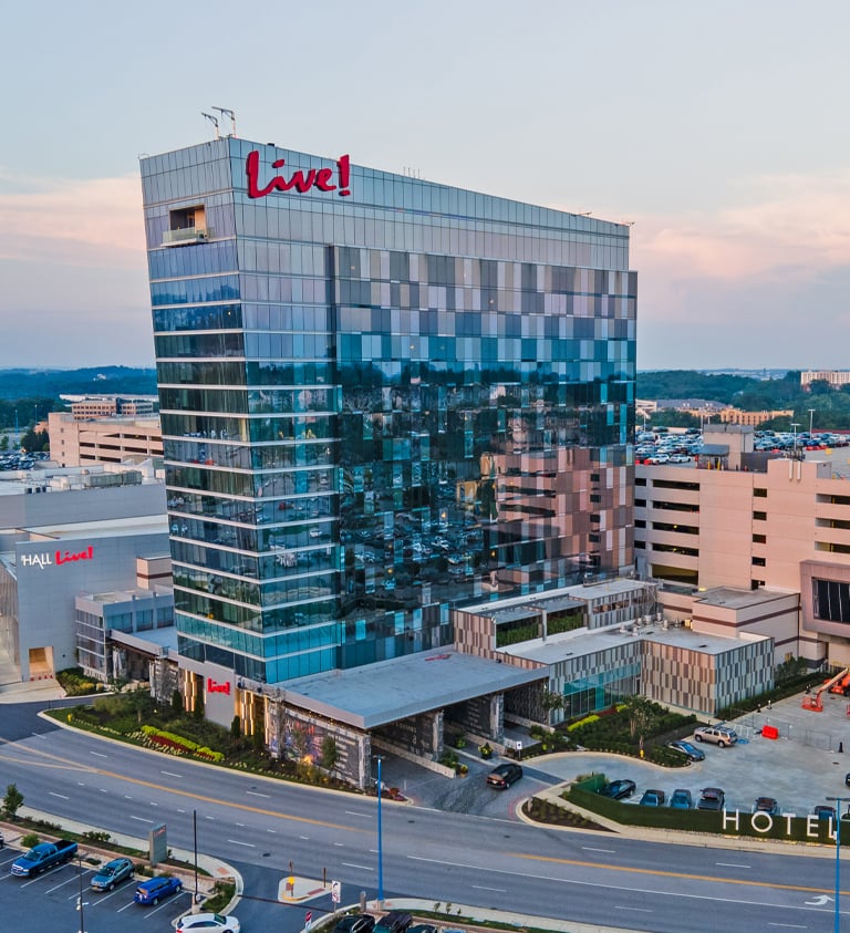 aerial view of hotel