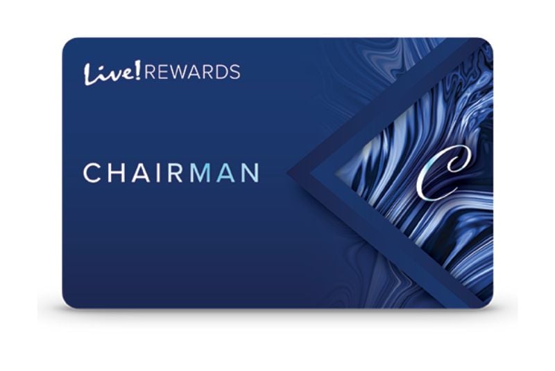 Live! Rewards Chairman card