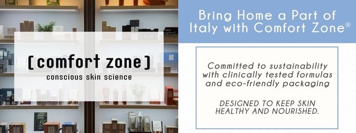 Comfort Zone Logo Explaining Sustainably Skincare Products