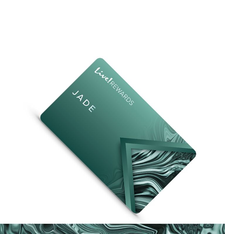 Image of the Live! Rewards Jade Card