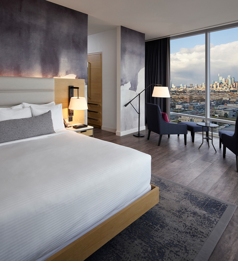 Live Hotel Penthouse with view of Philadelphia Skyline