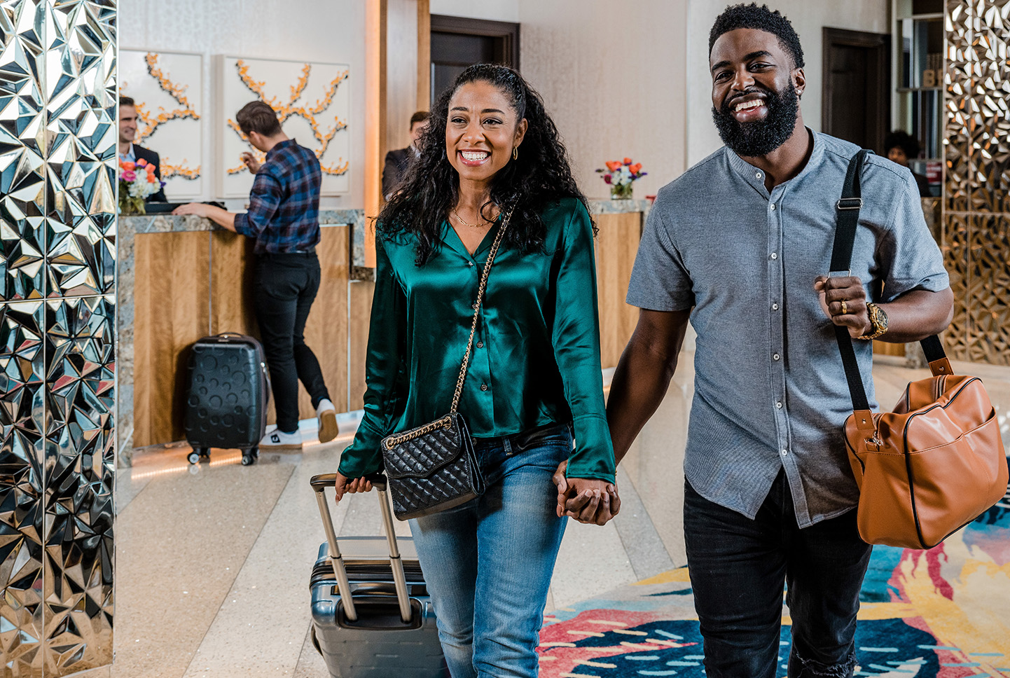 Hotel Couple at Check In