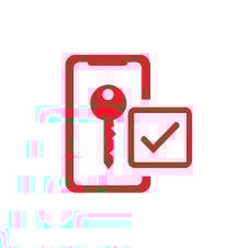 Mobile Check in and Key icon