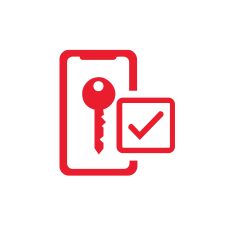 Mobile Check in and Key icon