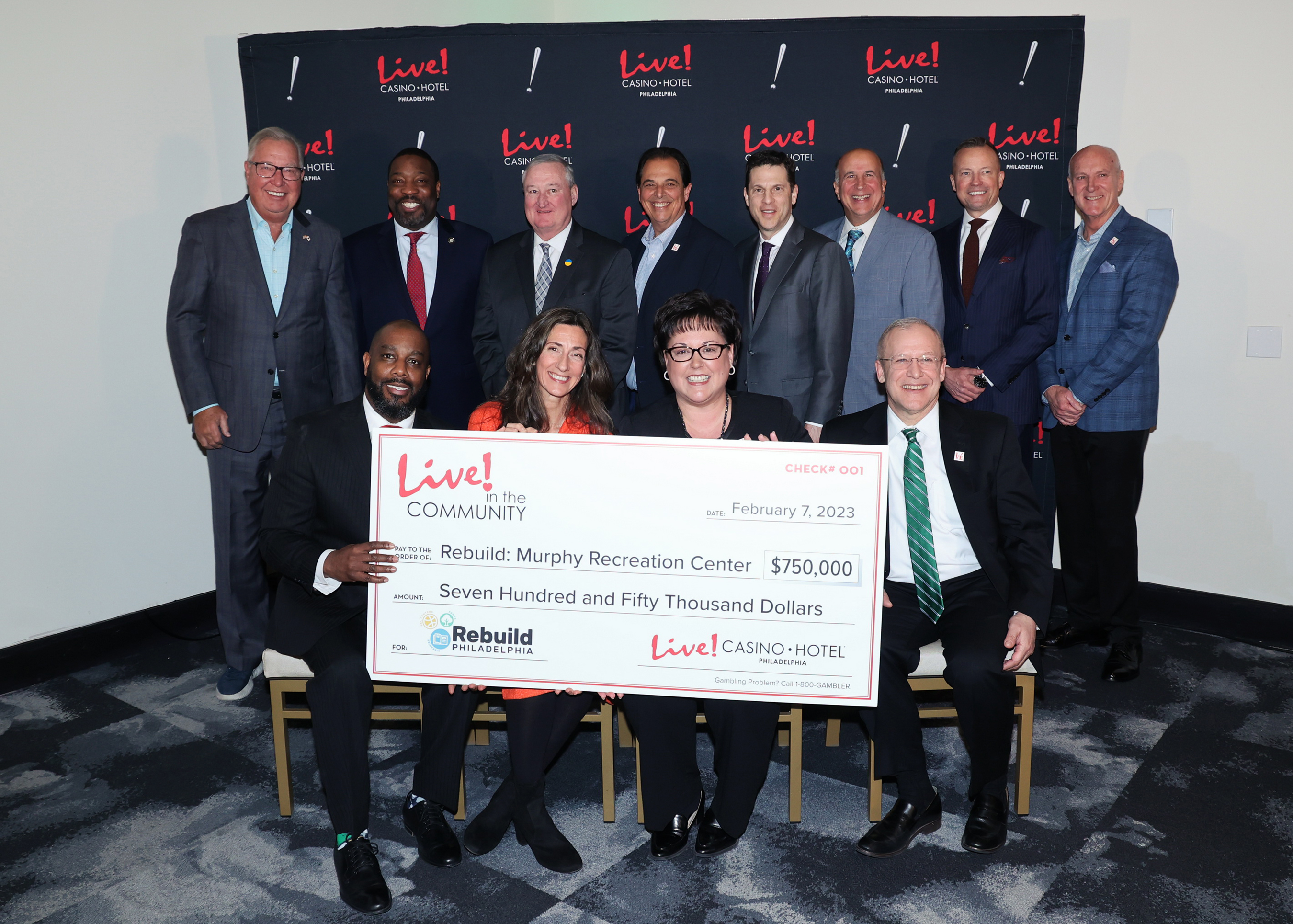 Rebuild Philly Live Check Presentation 2nd Anniversary