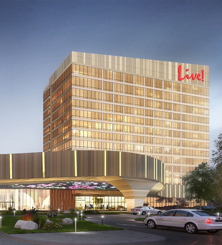 Live! Casino & Hotel Philadelphia porte cochere