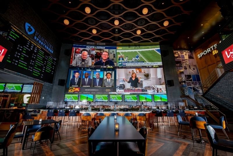 FanDuel Sportsbook Lounge Big Screen Teaser