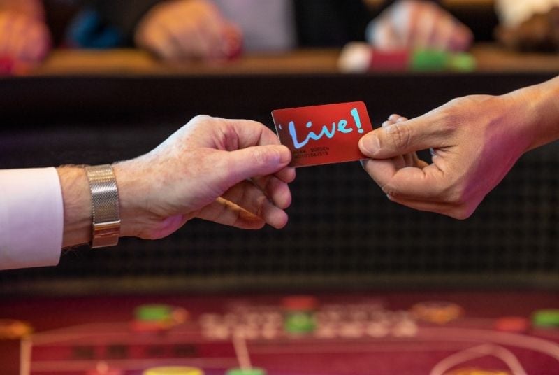 Live! Casino Players club card.