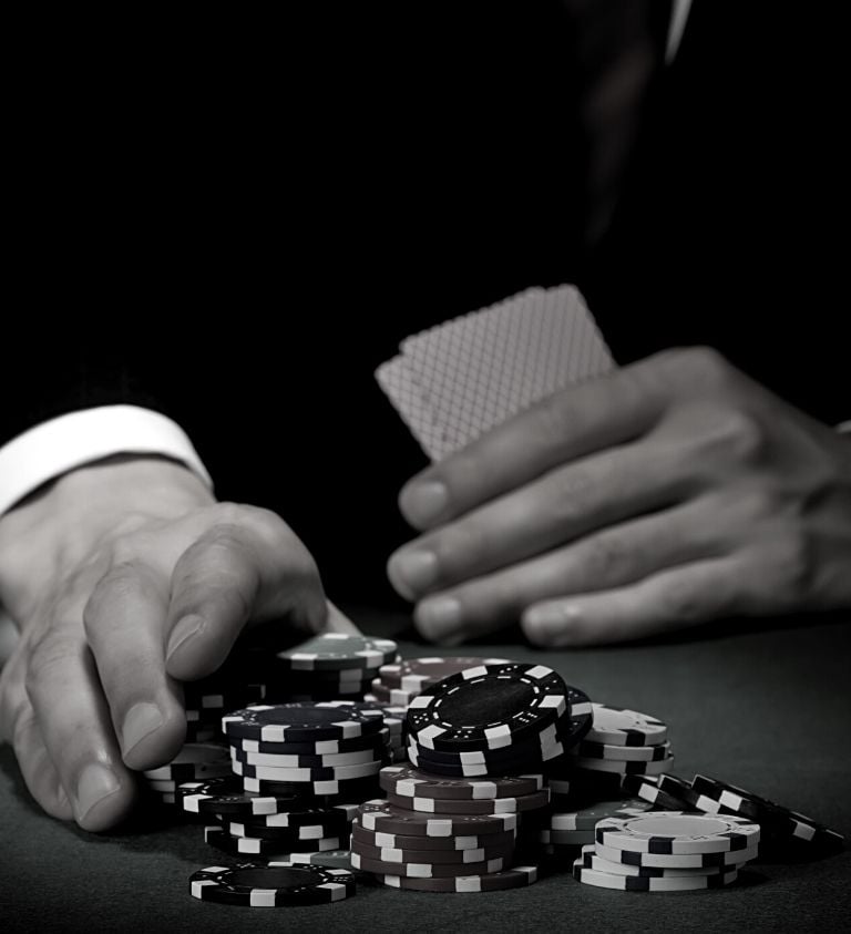 Man Betting Chips