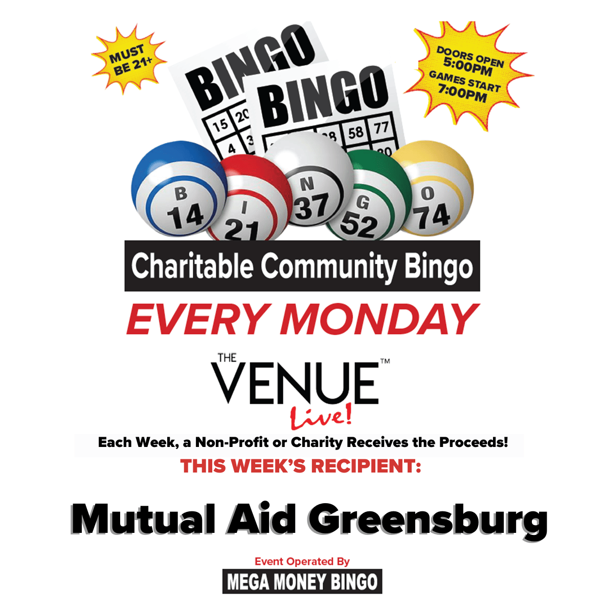 charitable community bingo logo