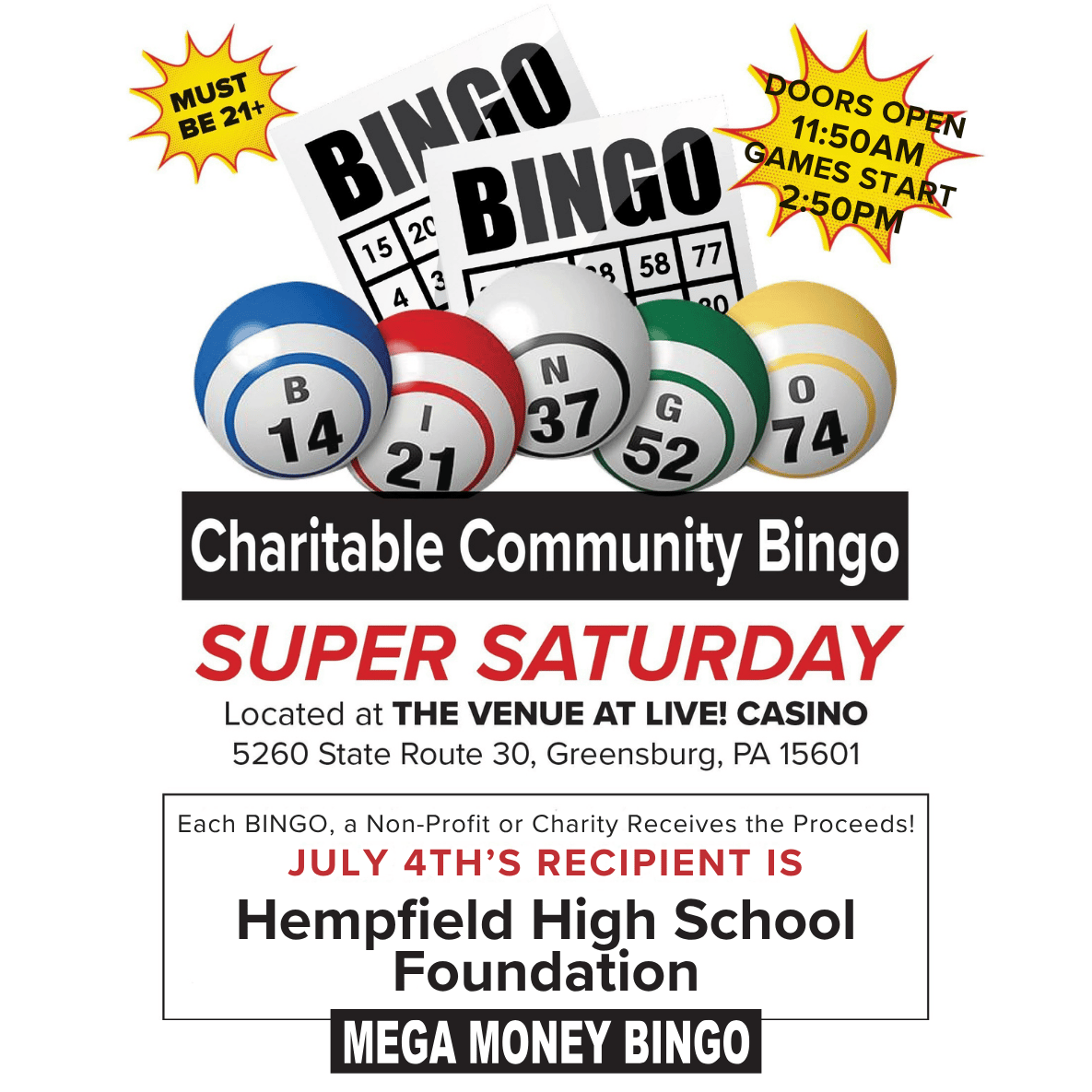 super saturday bingo template
