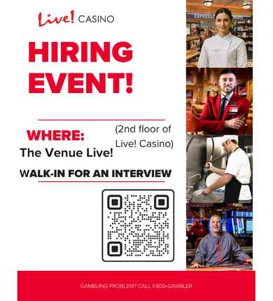 hiring event image live casino