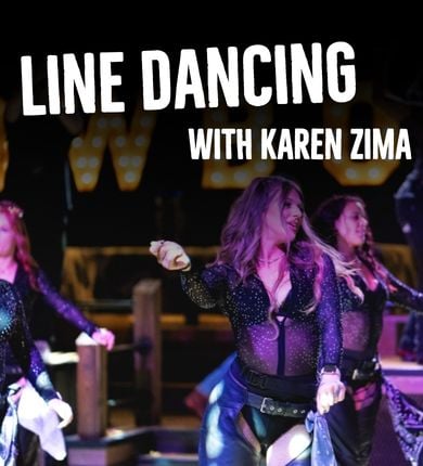 girls line dancing