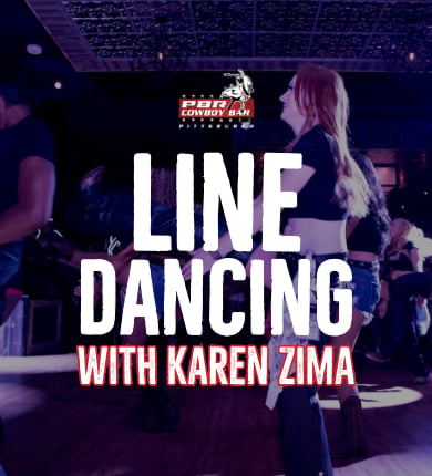 girls line dancing