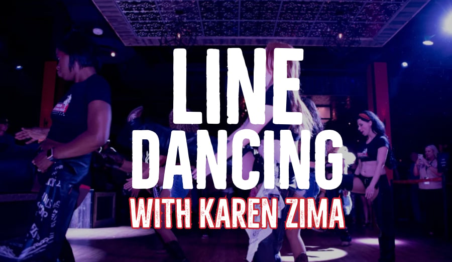 girls line dancing