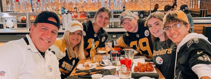 People wearing Football Spirit wear