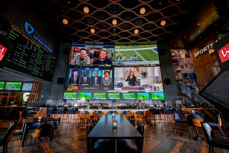 FanDuel Sportsbook Lounge Big Screen Teaser