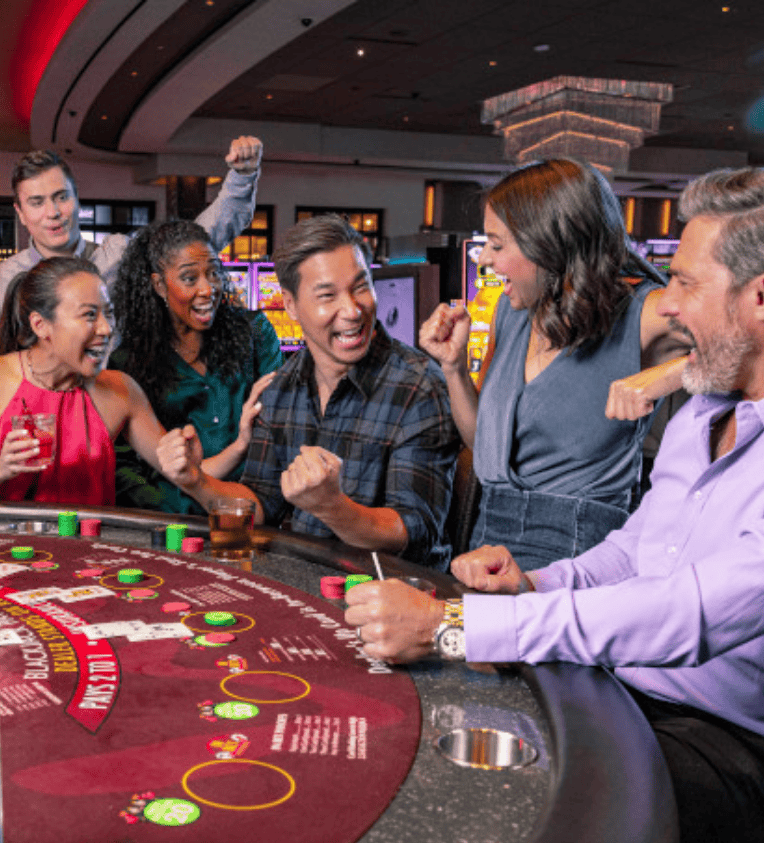 Guests playing blackjack at Live! Casino.